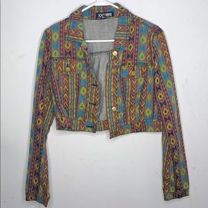 Vintage cropped denim jacket